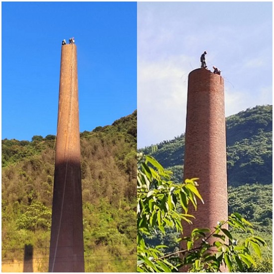 烟囱拆除公司:秉持安全环保理念,守护蓝天白云的使者